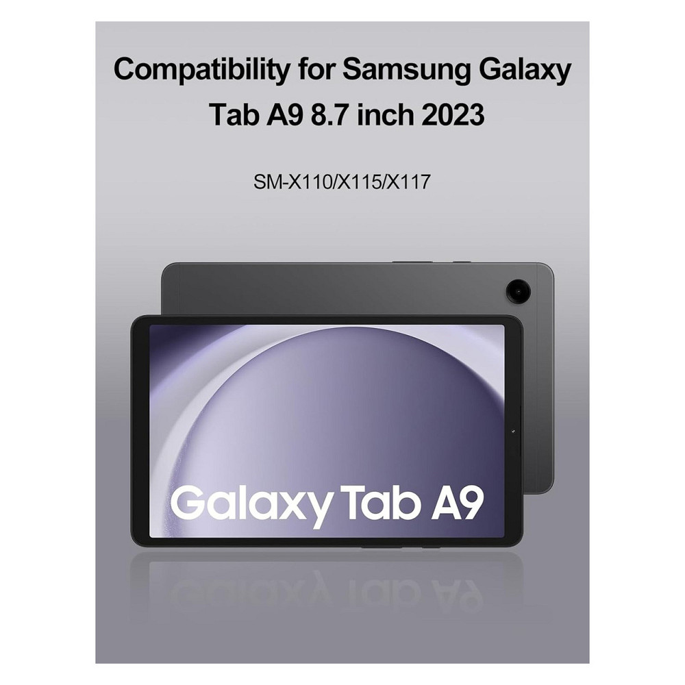 Чехол с клавиатурой FOGARI QWERTY Bluetooth 5.3 съемная клавиатура для Samsung Galaxy Tab A9 8.7 черный Киев - изображение 7