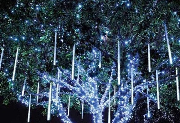 Гірлянда світлодіодні бурульки 8 шт. 50 см (прозорий шнур) біла Вінниця - фото 6