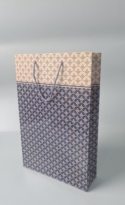 Большой бумажный пакет вертикальный  25/37/8(артBV-201) (12 шт) Харьков - изображение 1