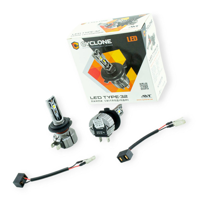 Автолампа H7 12V Type 32 15W 6000K 4800L LED радіатор Мукачево - фото 1