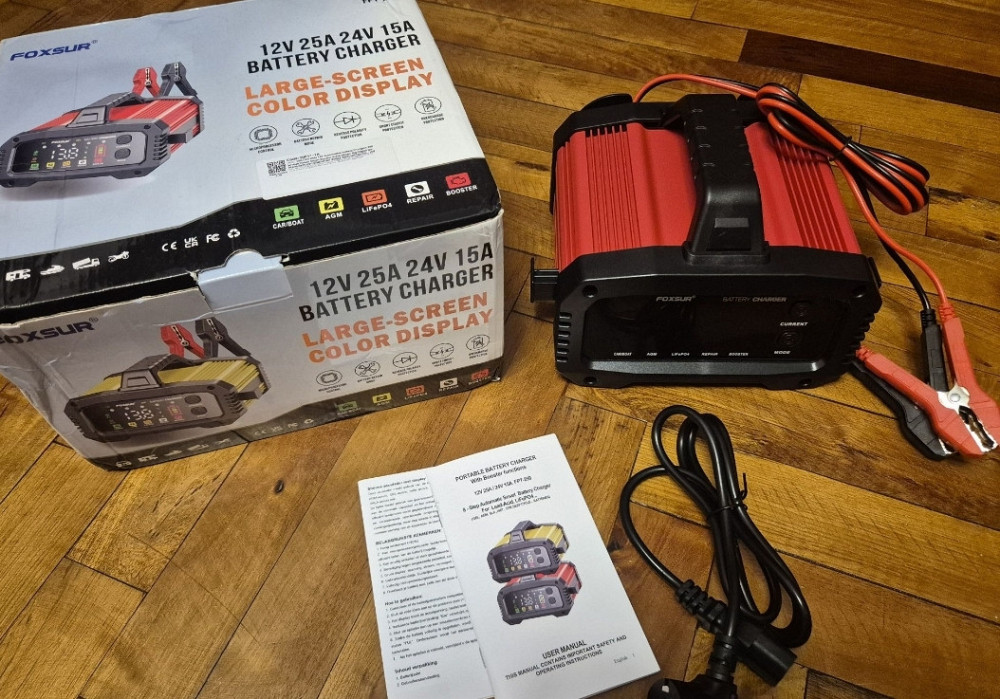 Зарядний пристрій  Foxsur FPT-250 ( 25A/12V/24V/6-400Ah) LiFePo4 AGM Харків - фото 1