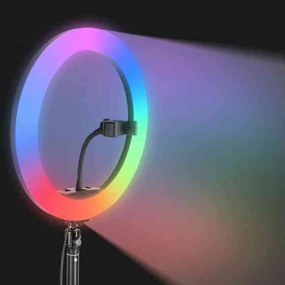 Кільцеве світло з тримачем RGB, Льод лампа для селфі, Проекційна лампа для Тік струм XH-73 Київ