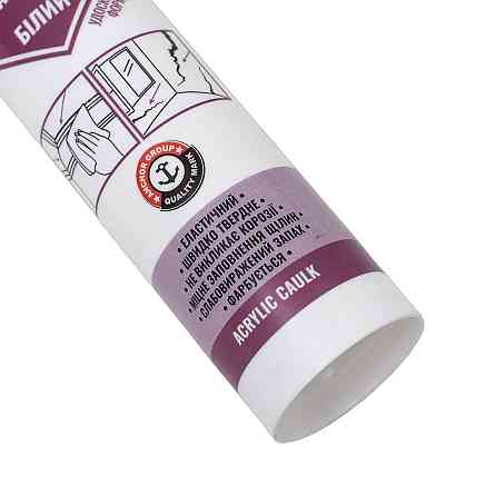 Герметик акриловый белый 280мл (530г) ОАЭ ASMACO (2732841) Киев