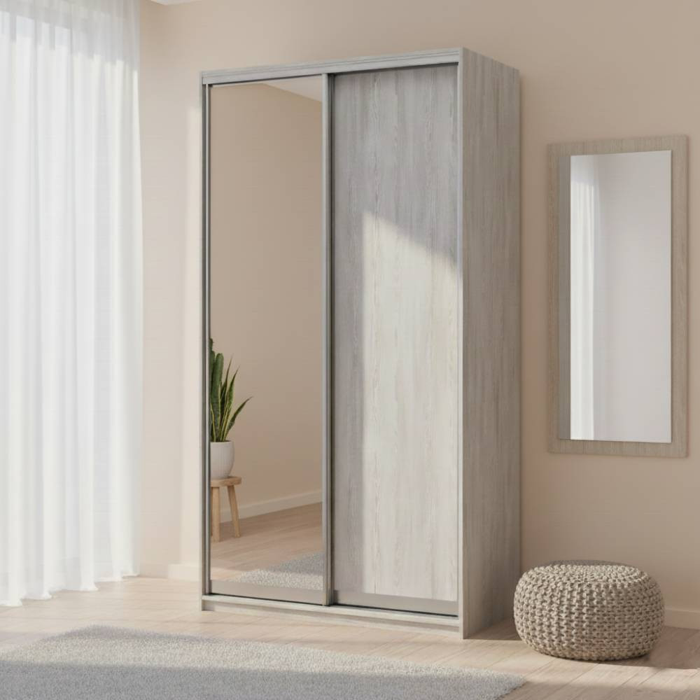 Шкаф купе Doros Сити Лайт Сосна Натти 1 ДСП / 1 зеркало 120х45х225 (DRS-011956) Львов - изображение 1
