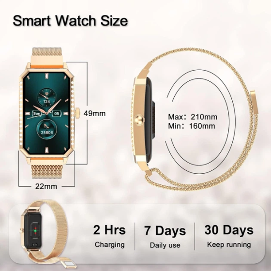 Уценка Смарт-часы женские Blackview R9 Gold, 1,43