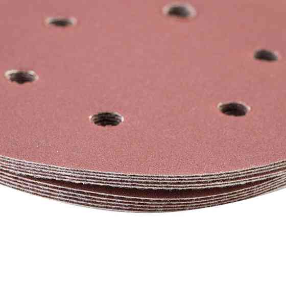 Шлифовальный круг 6 отверстий Ø150мм P180 (10шт) SIGMA (9122291) Ровно