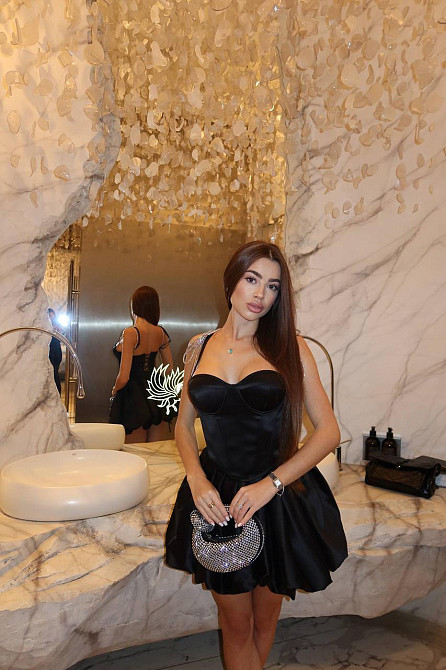 Жіноча елегантна святкова міні-сукня тканина атлас Одеса - фото 6