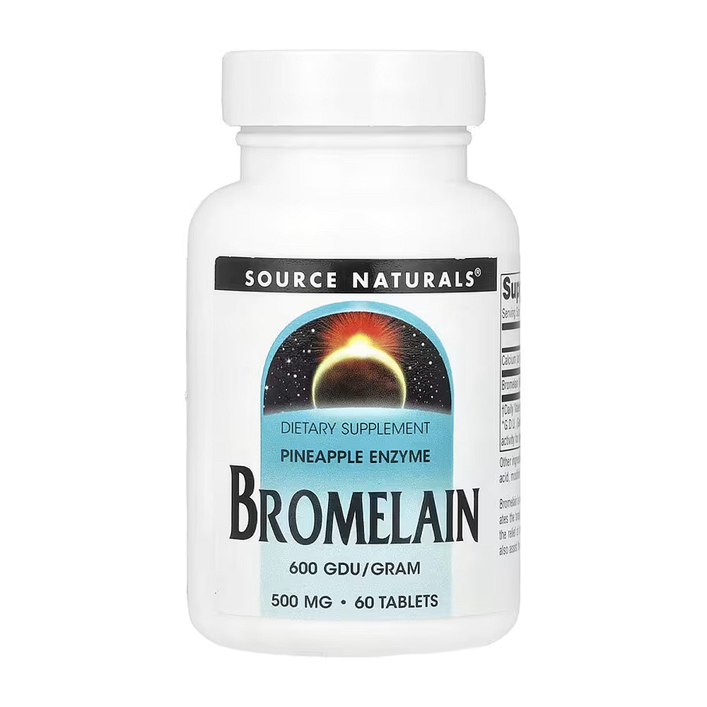 Бромелайн Source Naturals Bromelain 60 таблеток Луцк - изображение 1