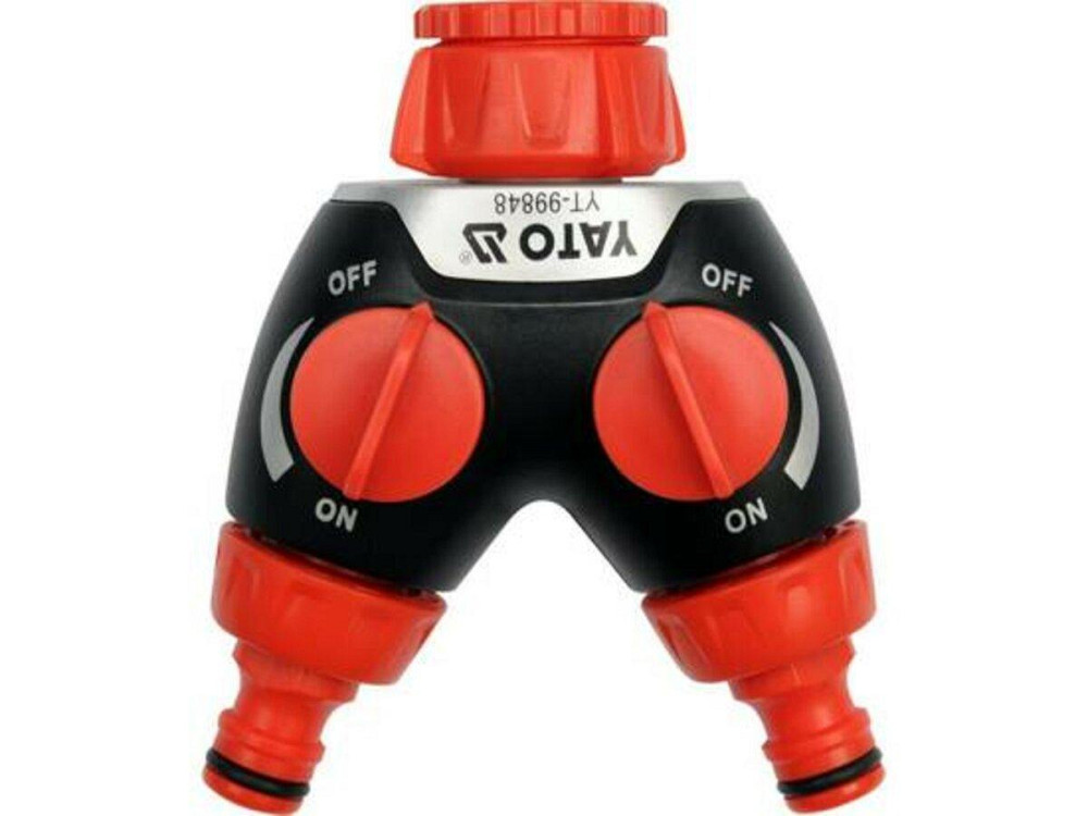 Розгалужувач садового шланга YATO : Ø= 3/4" і 1" ABS-пластик [12/48] Одеса - фото 1