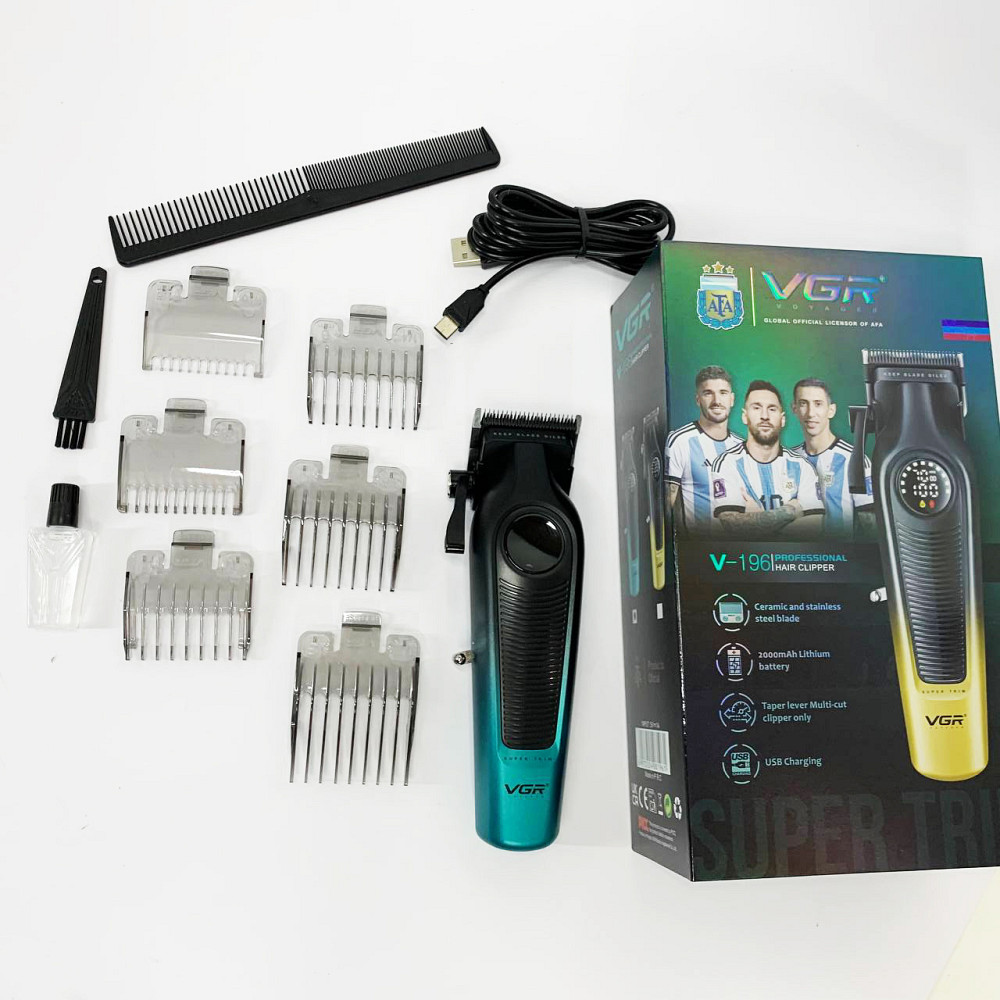 Гострі професійні машинки для стрижки волосся VGR, Чоловічий набір для стрижки волосся акумуляторний XD-52 Львів - фото 2