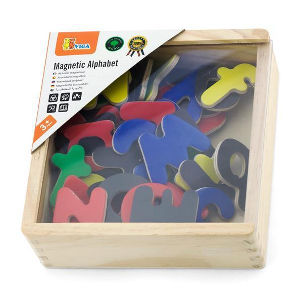 Набір магнітних букв Viga Toys Англійські великі та малі 52 шт. (50324) Харків - фото 5