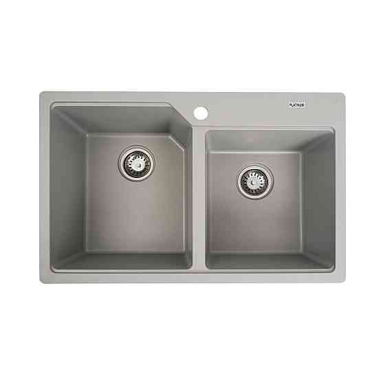 VALESO Гранітна мийка для кухні VALESO HARMONY 7850 матова Сірий металік Киев