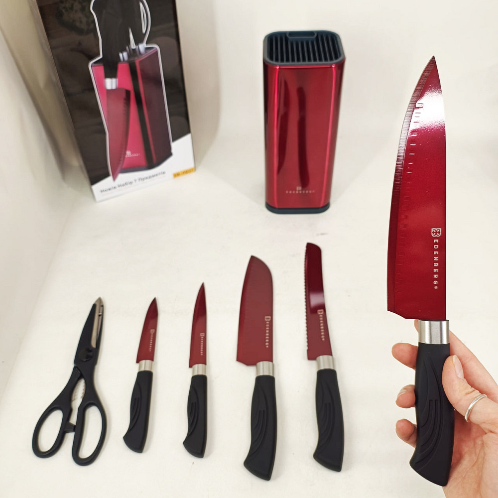 Кухонный нож универсальный, Профессиональные ножи для домашней кухни, Набор ножей кухонных сталь EZ-92 Львов - изображение 8
