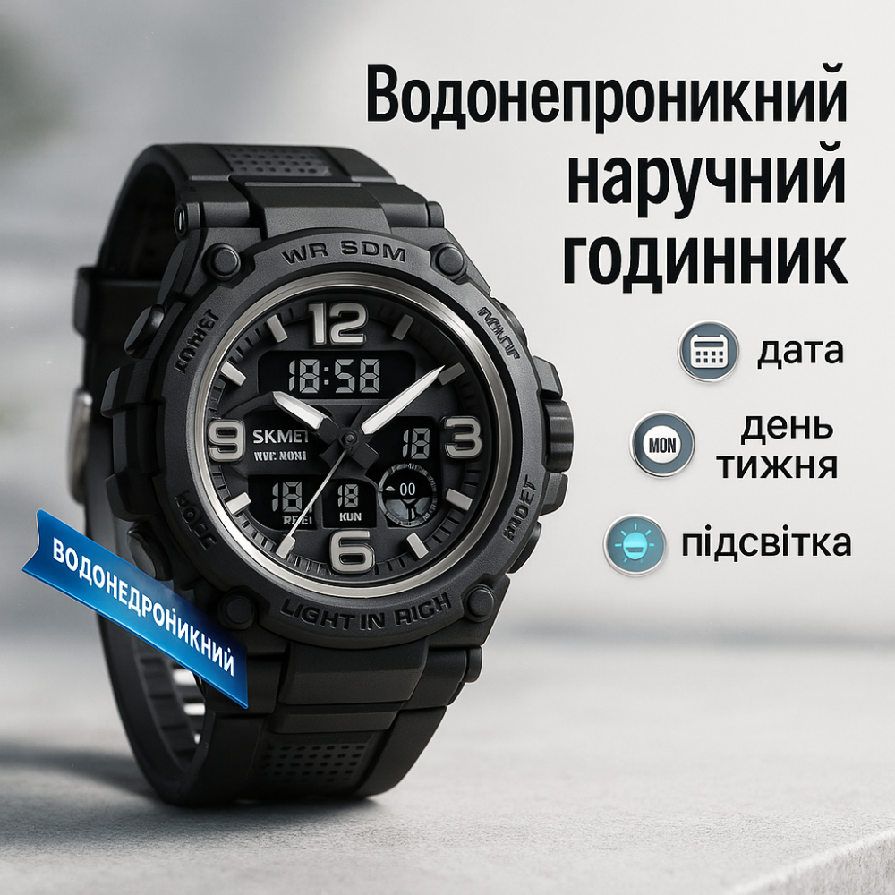 Годинник на руку для військового, Кращий військовий годинник Ударостійкий водонепроникний ZM-50 Львів - фото 17