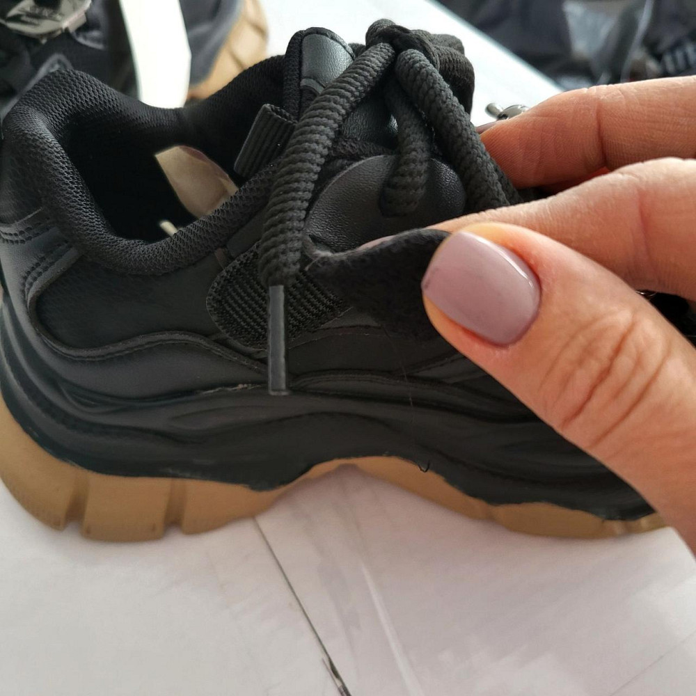 Кросівки для дівчинки підлітка чорні 33,34,35,36,37,38 Миколаїв - фото 6