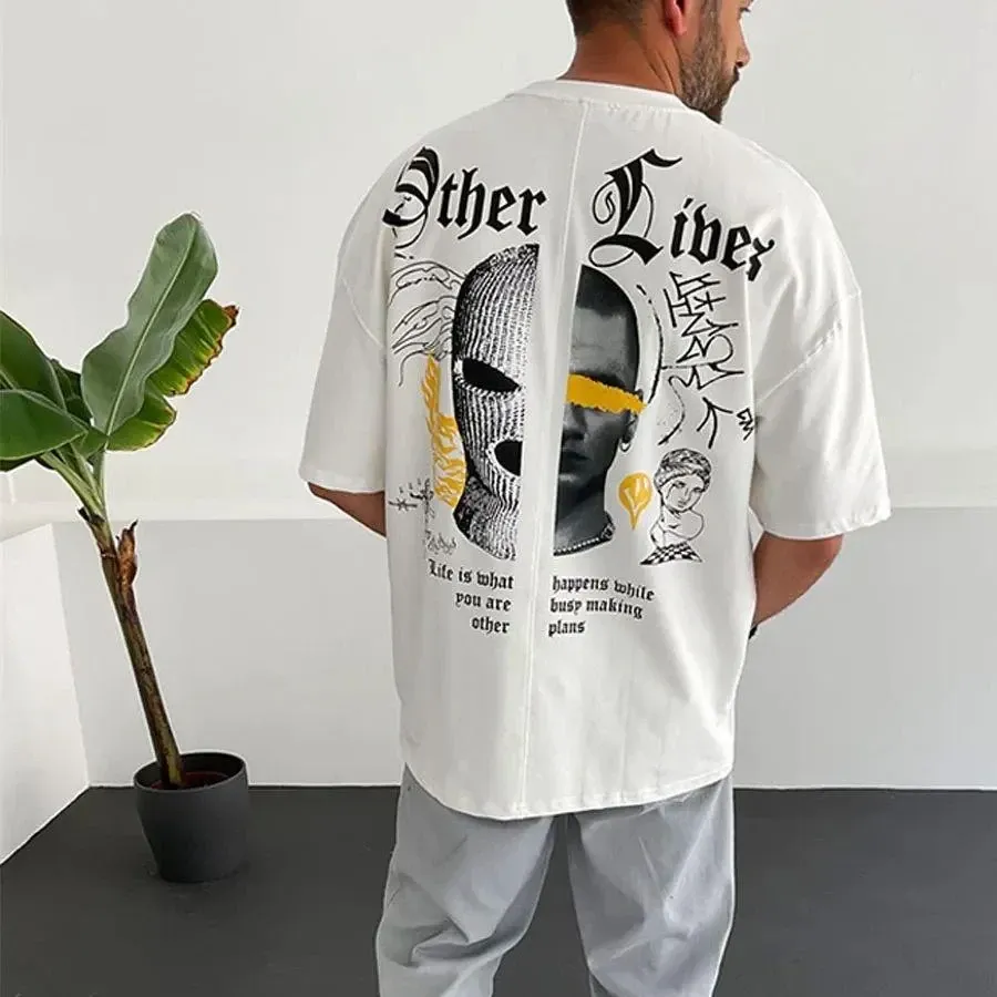 Футболка мужская с принтом  42 Белая 2664088858 Днепр - изображение 1