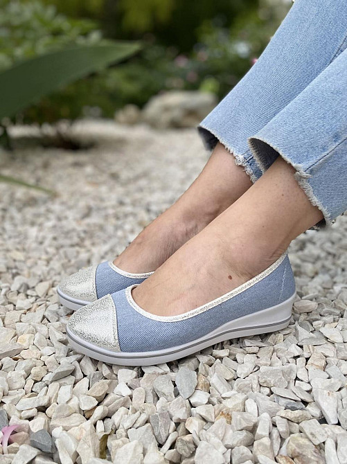 NEW ROSE Сліпони жіночі NEW ROSE C21B блакитні (літо, тканина) (1362) 37-42 Коломыя - изображение 8