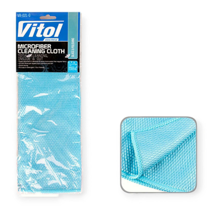 Серветка для скла (35х35) блакитна універсальна Мукачево - фото 1