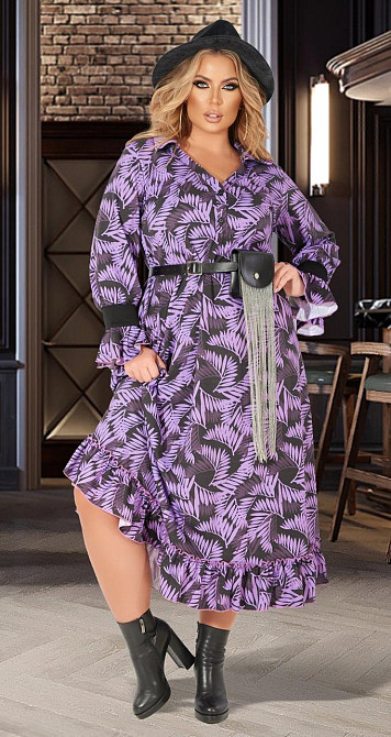 Стильное длинное платье большого размера (52) Киев - изображение 6