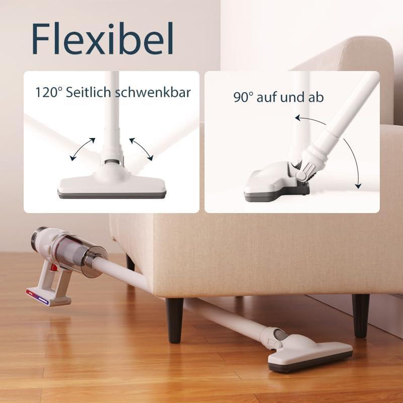 Бездротовий пилосос 5-в-1 високої продуктивності KEROMEE акумуляторний вертикальний з потужним всмоктуванням 8000PA Дніпро - фото 5