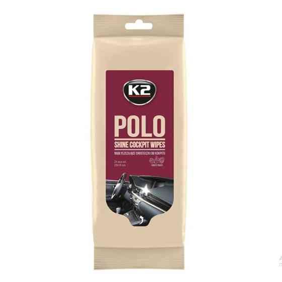 Вологі серветки K2 Polo Shine Cockpit Wipes для очищення панелі приладів та пластикових деталей Львів