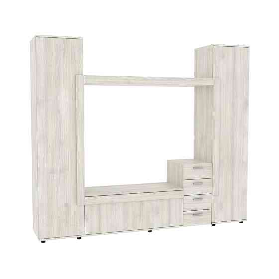 Стенка в гостиную под ТВ Эхо-2, Дуб Шамоні Світлий, 2160х420х1850 Львов