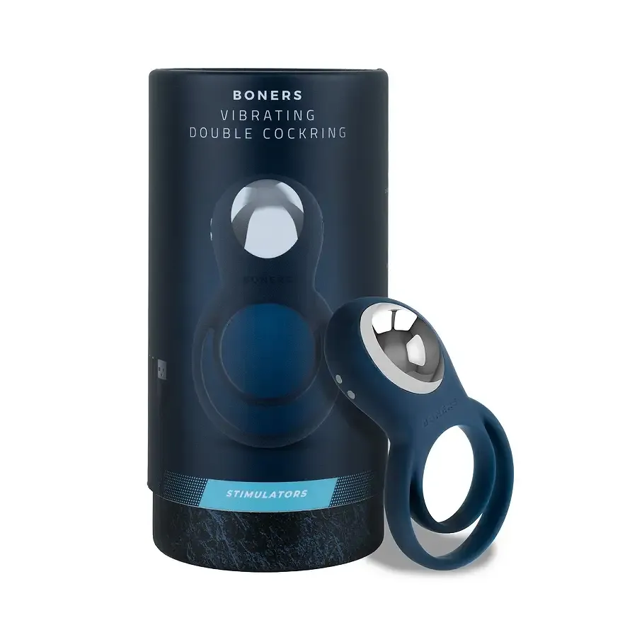 Эрекционное кольцо Boners Vibrating Double Cock Ring Львов - изображение 9