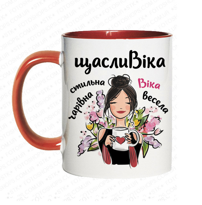 Іменна чашка для Вікторії «щаслиВіка» Одеса - фото 2