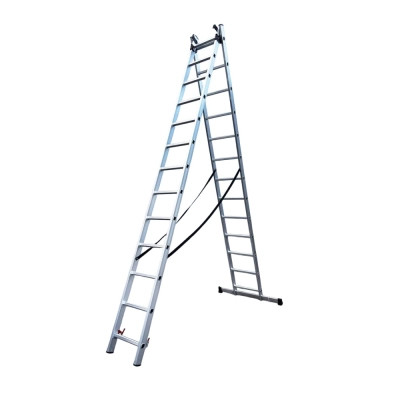 Драбина GTM 3-секції, розкладна, 3*13сх. 3,53-8,93м (KME313) Вінниця - фото 2