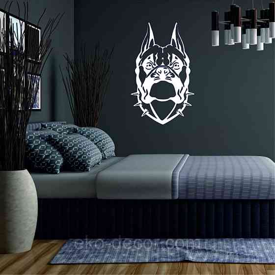 Декоративное настенное Панно «Боксер», Декор на стену 90*56 см, Белый Киев