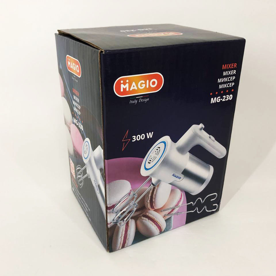 Миксер удобный ручной Magio MG-230 300Вт, Миксер для молочных коктейлей для дома кухни BD-57 Львов - изображение 15