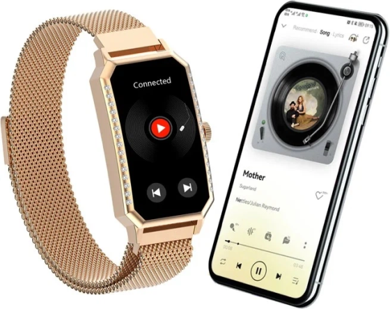 Уценка Смарт-часы женские Blackview R9 Gold, 1,43