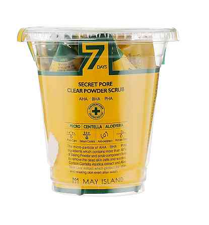 Набір скрабів для очищення пор з центелою Secret pore clear powder scrub May Island 3х12 Київ
