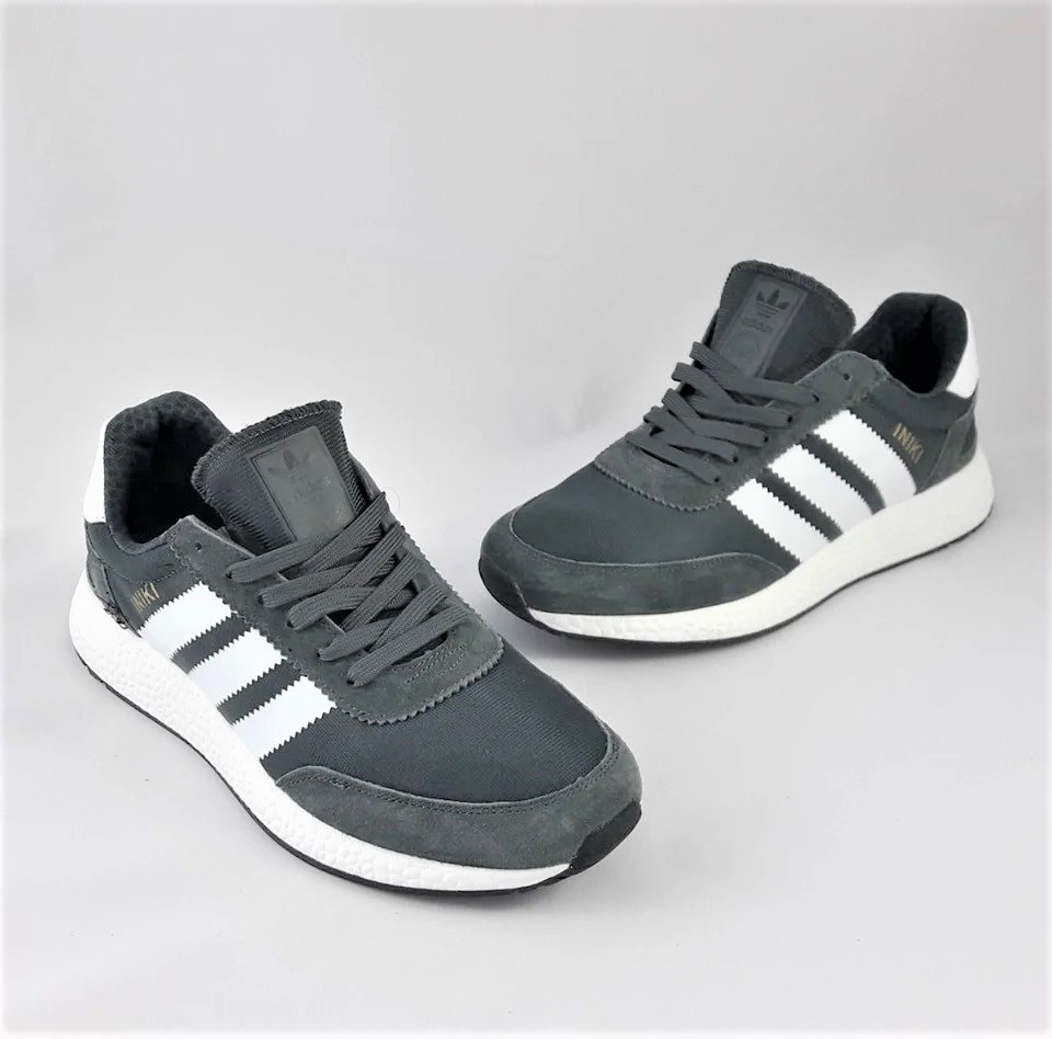 Малюнки Adidas Iniki Runner Boost Сері жіночі Адас (розміри: 38) Відео Огляд Дніпро - фото 6