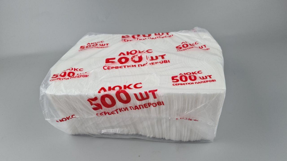 Серветка для сервірування 500 аркушів біла (1 пачка) Харків - фото 1
