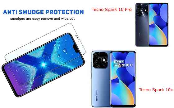 Защитное стекло NeoGlass для Tecno Spark 10 Pro (KI7), Spark 10c – ультрапрозрачное и устойчивое Киев