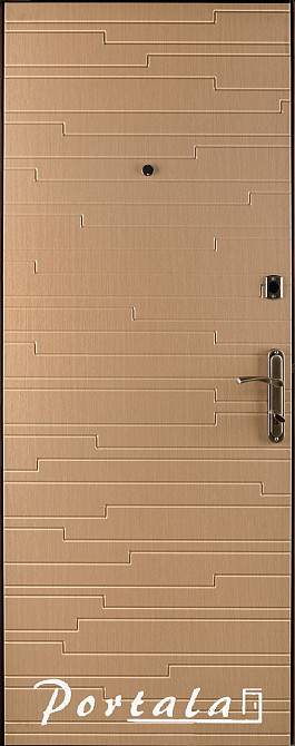 Двері квартирні, серія Комфорт, модель Естепона, на трубі венге темний/венге світлий, 2 замку 850 Київ - фото 4