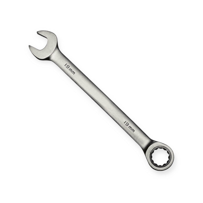 Ключ ріжково-накидний 17мм CrV тріскатковий Мукачево - фото 1