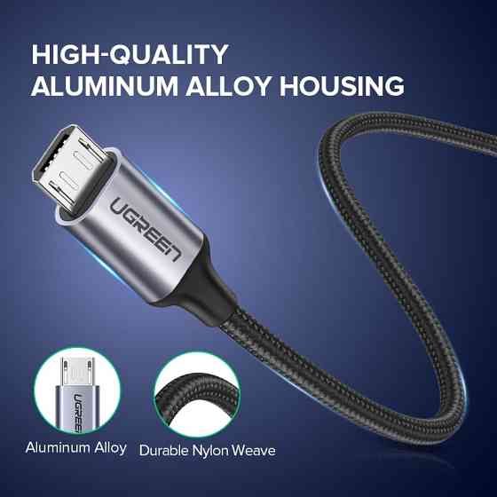 Кабель Micro USB Ugreen US290 60403 5V/2A для зарядки і передачі даних (Серій, 3м) Миколаїв