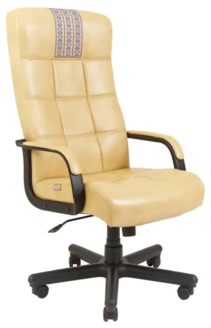 Офисное Кресло Руководителя Richman Virginia Titan Yellow (Без Принта) Пластик Рич М1 Tilt Бежевый Киев - изображение 1