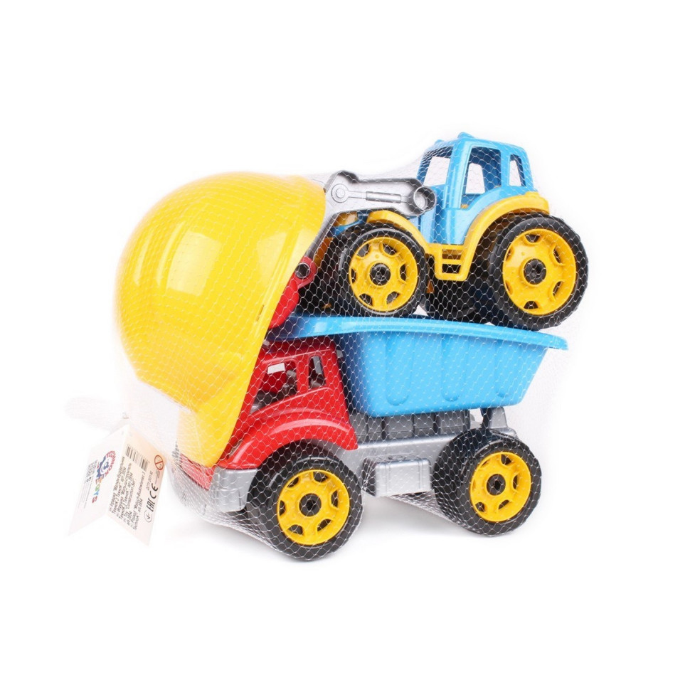 Дитячий набір "Малюк-Будівельник 3" ТехноК 3954TXK з каскою Вінниця - фото 1