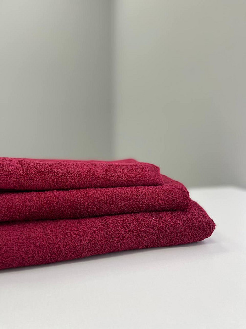 Махровое полотенце Ideal Textile 70х140 см однотонное (56860538) бордовий Черновцы - изображение 10