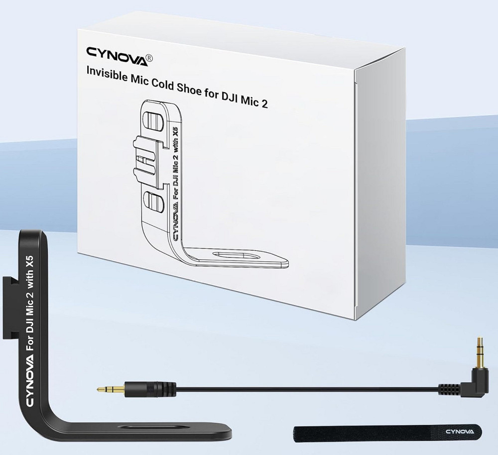 Кріплення для DJI Mic 2 на Insta360 X5 невидиме Cynova C-X5-CS02 Київ - фото 5