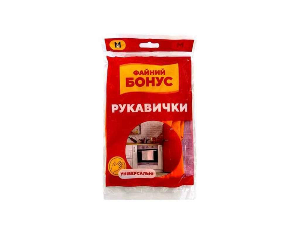 Рукавички гумові універсальні M Економ ТМ БОНУС   Solmir Київ - фото 1