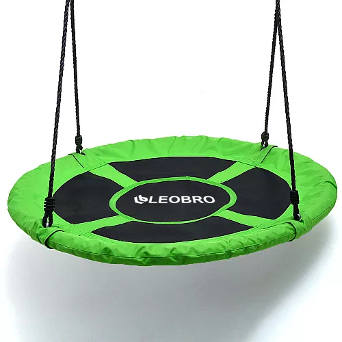 Гойдалка гніздо підвісна садова LEOBRO 110 см (зелена) (SW110-GREEN) Київ