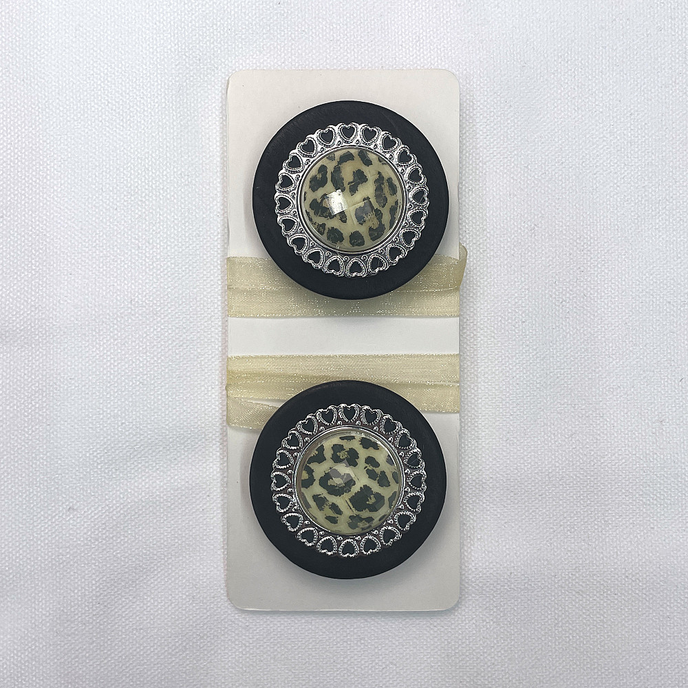 Магніти для штор і гардин Карпати набір 2 шт Чорний з сріблястим (81-147) Київ - фото 6