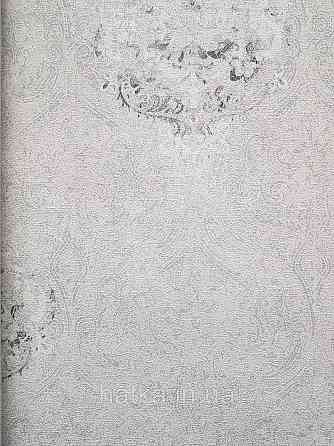 Обои винил на флизелине горячего тиснения DU&KA  Voyage1.06х10 вензеля фон восточный рисунок  белые серые Киев