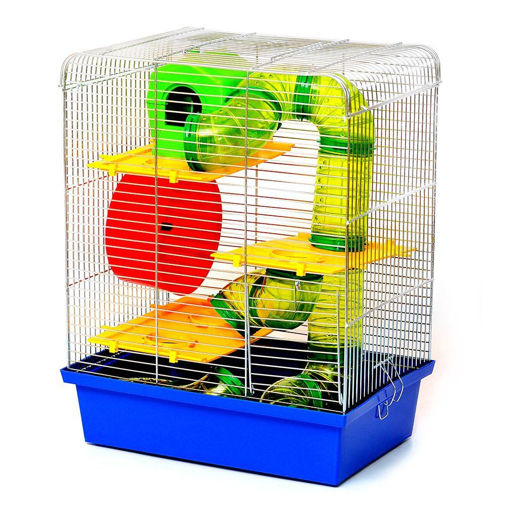 Клітка Хом'як 3 Люкс для сімей малих гризунів з аксесуарами оцинкована (33.5 х 23 х 43 см), Лорі Київ - фото 1