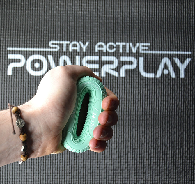Еспандер кистьовий силіконовий PowerPlay PP-4330 Hand Grip Loops Medium 22.5-27 кг. М'ятний Кам'янське - фото 5
