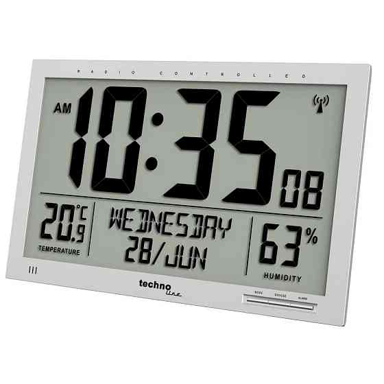 Часы настенные Technoline WS8013 Silver Киев